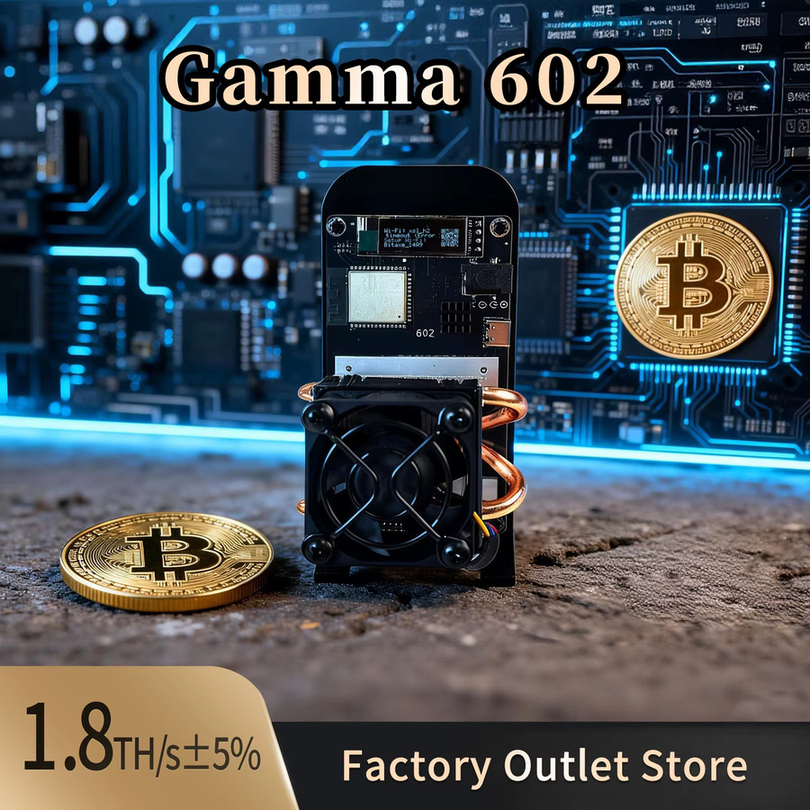 Black Gamma 602 Bitcoin Solo Mining Machine in Schwarz mit 1,7 bis 1,8 TH/s und Antminer BM1370-Chip - Bild 3