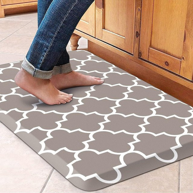 Bunte PVC-Bodenmatte für die Küche mit Anti-Ermüdungs-Effekt, rutschfest und wasserdicht, B/T/H: 44 x 71 x 1,2 cm - Bild 1