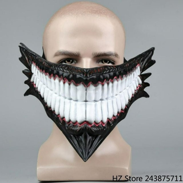 PRELEXT DAN DA DAN Ken Takakura Cosplay Maske, weiß, ab 14 Jahren - Bild 1