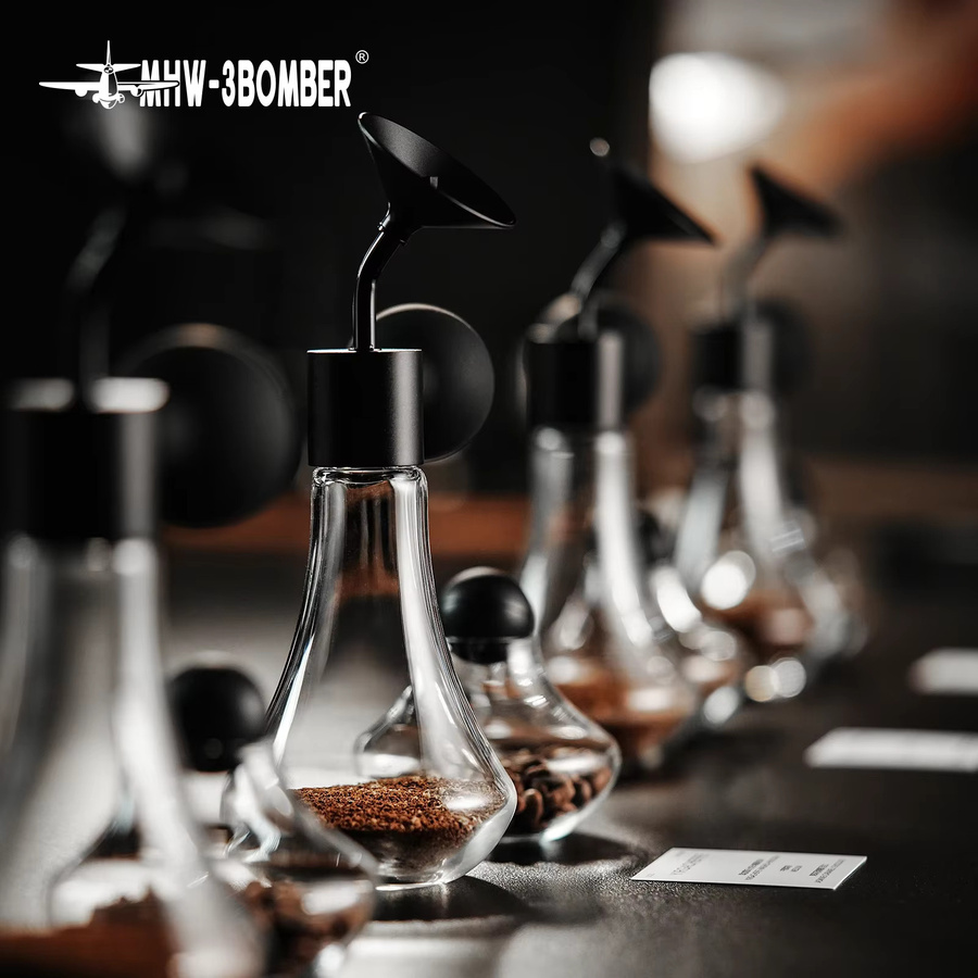 MHW-3BOMBER Kaffee-Aroma-Flasche und Präsentationsglas aus transparentem Glas zur Aufbewahrung und Verkostung von Kaffeebohnen - Bild 5