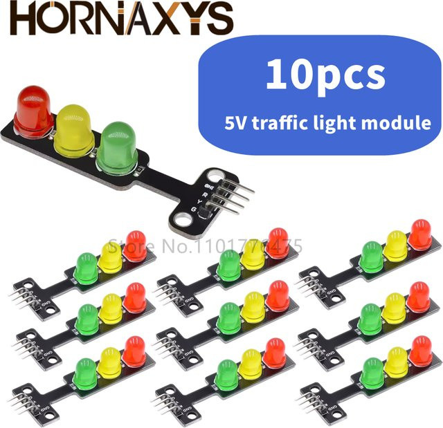 10 Stück HORNAXYS LED-Ampel Module mit digitalem Signalausgang in Multicolor - Bild 1
