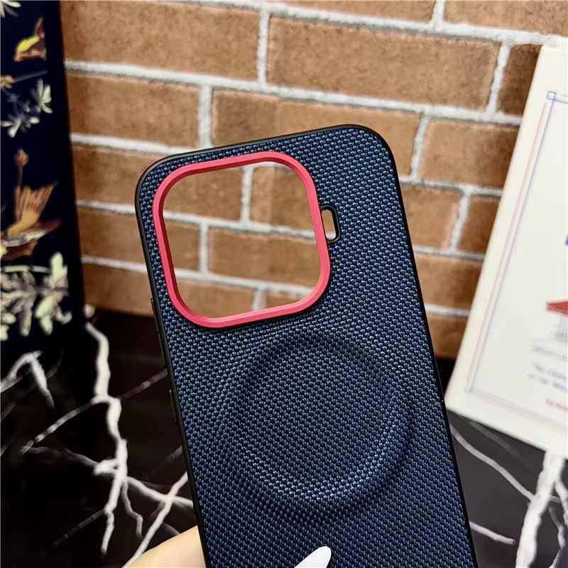 Konapi Magnet-Handyhülle für Xiaomi 17T Pro in Grün mit gewebter Textur und Fallschutz-Funktion - Bild 2
