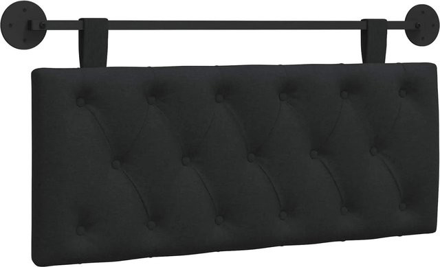 vidaXL Wandmontiertes Polsterpaneel in Schwarz mit Stoffbezug, B/H/T: 110 x 55 x 7 cm - Bild 1