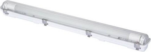 Sygonix LED-Feuchtraum-Wannenleuchte T8, 18W, Neutralweiß, Grau - Bild 1