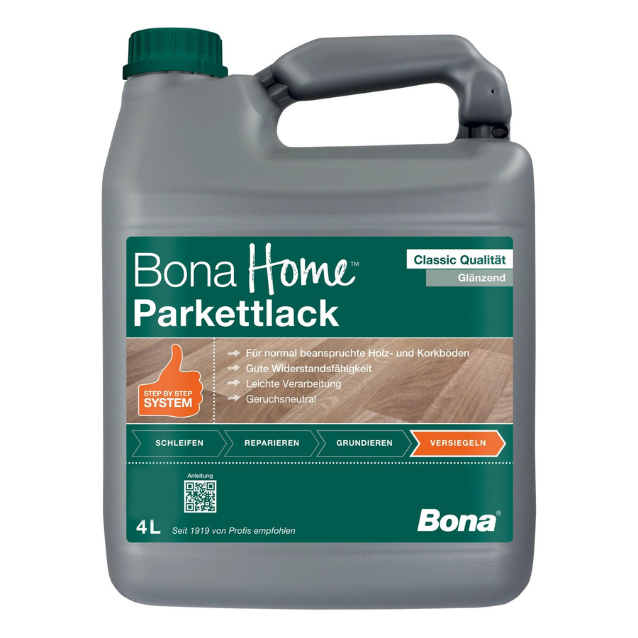 Bona Home Parkettlack Classic glänzend transparent schnelltrocknend 4,0 l - Bild 2