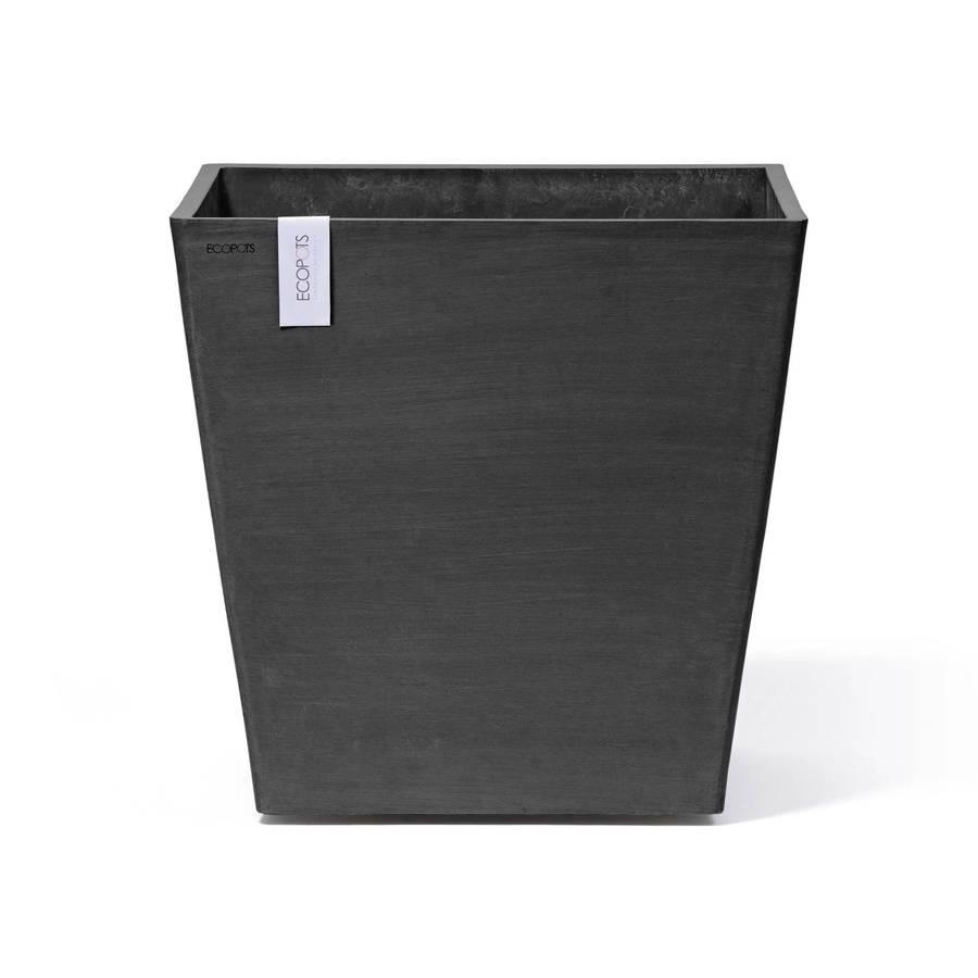 Ecopots Pflanzkübel Rotterdam mit Rollen Dunkelgrau H x B x T: 49,7 x 50 x 50 cm - Bild 2