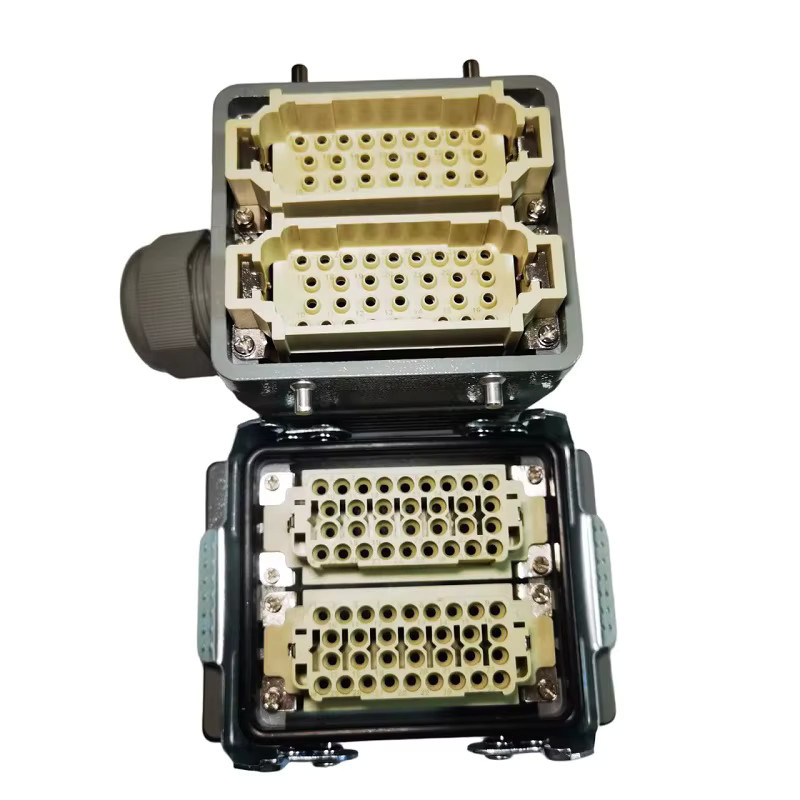 64-poliger Hochleistungssteckverbinder für Luftfahrt und Industrie, wasserdichter Stecker und Buchse in Grau, 16A 500V mit Crimpwerkzeug und Anschlussklemme - Bild 3