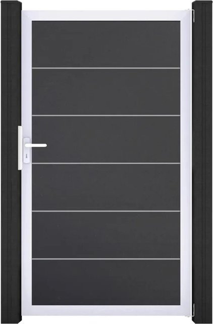 GroJa Tor 1-flg. Basicline Premium Anthrazit Rahmen EV1 B: 100 cm, H: 180 cm - Bild 1