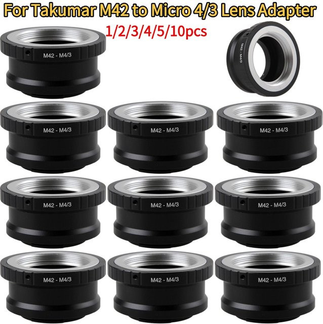 Objektivadapter Takumar M42 auf Micro Four Thirds M4/3 in Schwarz - Bild 1