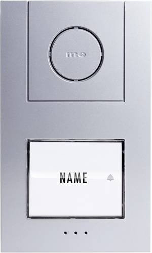 M-e modern-electronics Türsprechanlage Kabelgebunden Außeneinheit 41004 für 1 Familienhaus in Weiß und Silber aus Aluminium - Bild 1