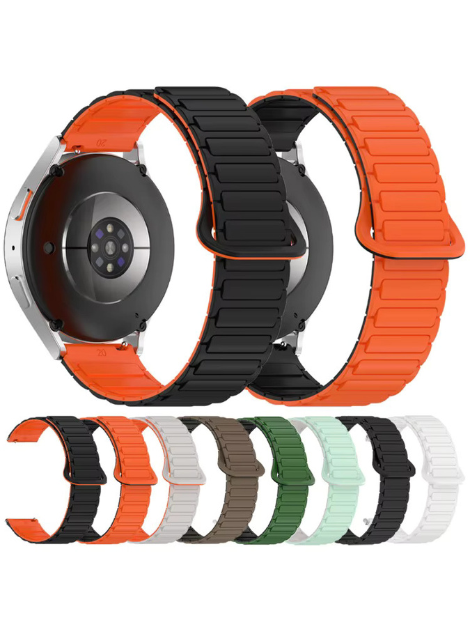 Correa Uhrenarmband Silikon, zweifarbig, Schwarz - Bild 6