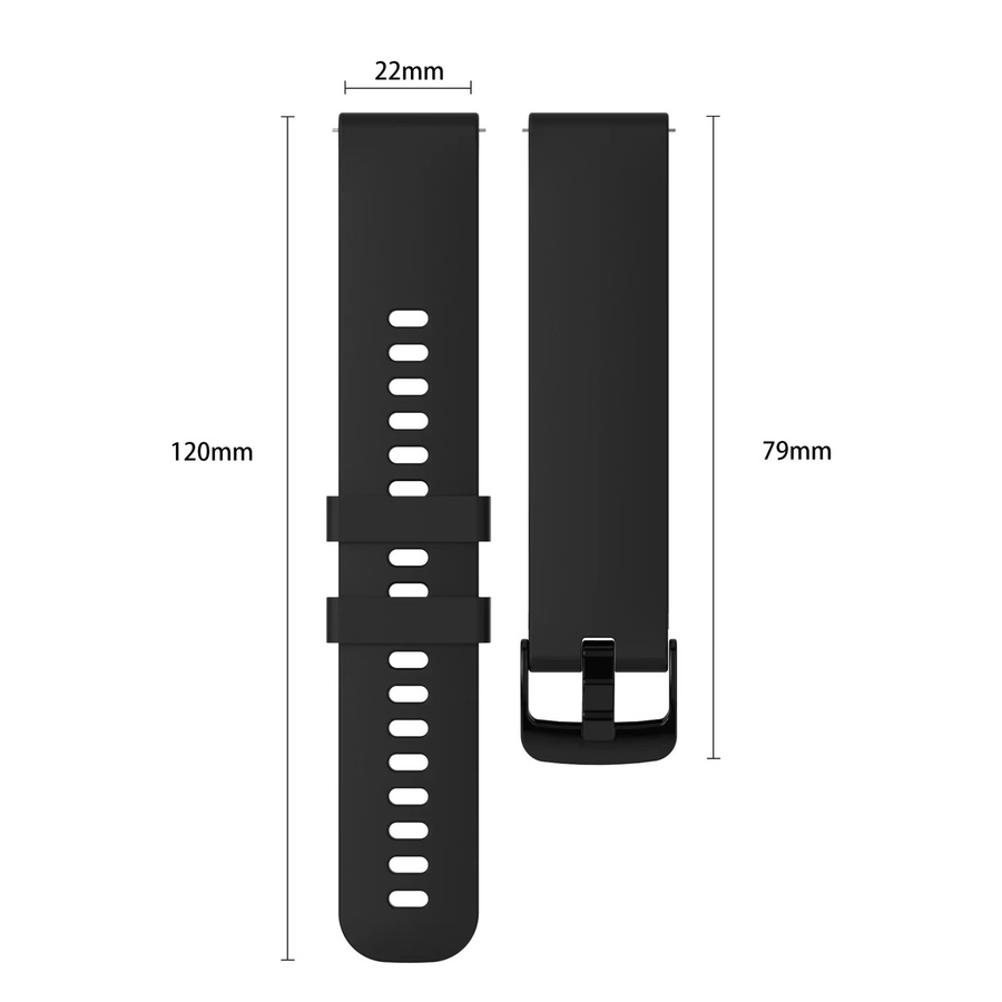 CAOWTAN Uhrenarmband Silikon, Schwarz, Unisex - Bild 1