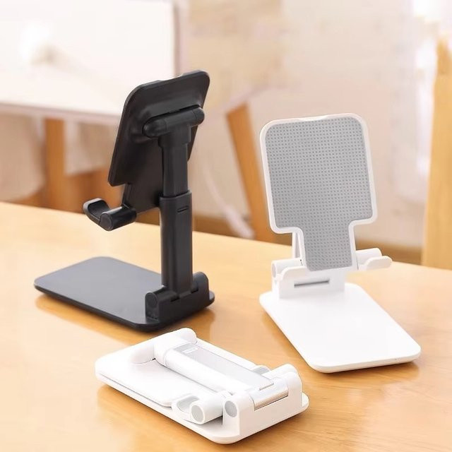 KAFNHCKA Universeller Handyhalter und Tablet-Ständer für den Schreibtisch, Einstellbarer Desktop-Halter für iPad, iPhone, Xiaomi und Huawei, Farbe: Weiß - Bild 1