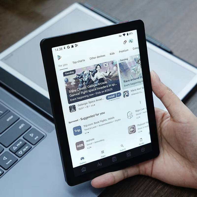 Bigme B6 E-Book-Reader mit 6 Zoll E-Ink-Bildschirm, Android 14 OS, Google Play, 36-stufige Frontbeleuchtung, Schwarz oder Grün - Bild 5