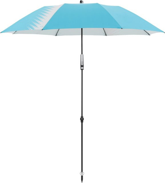 Doppler Sonnenschirm Expert Manual Multi in Hellblau/Silber mit Durchmesser 160 cm - Bild 1