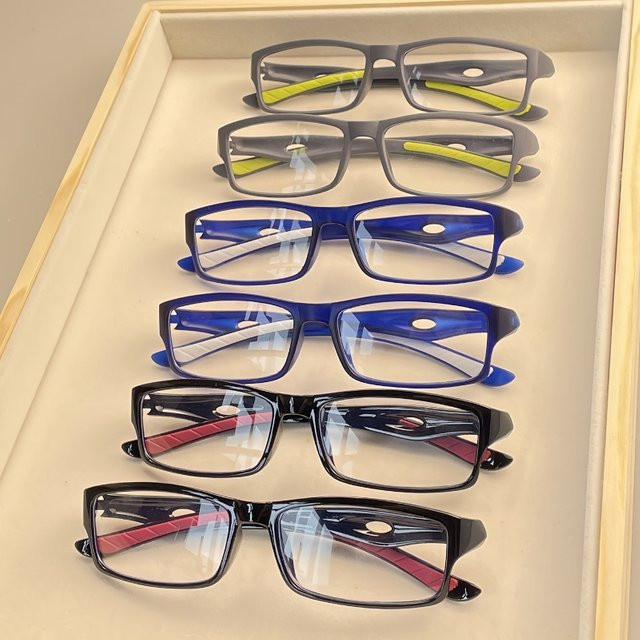 Sport-Lesebrille, Unisex, Vollrand, rechteckig, Kunststoff, +1,0 bis +4,0 Dioptrien - Bild 1
