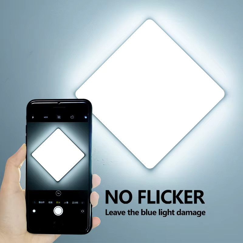 MARPOU LED-Deckenleuchte in Weiß, modernes quadratisches Design, 45 W, dimmbar mit CCT (warmweiß, neutralweiß, kaltweiß) für Wohnzimmer und Schlafzimmer - Bild 2