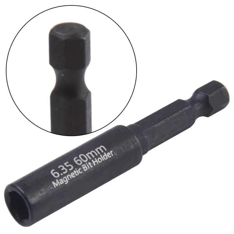 5er Set Magnetische Bit-Halter Verlängerungsstangen für 1/4 Zoll Schraubendreher mit Sechskant-Aufnahme - Bild 3