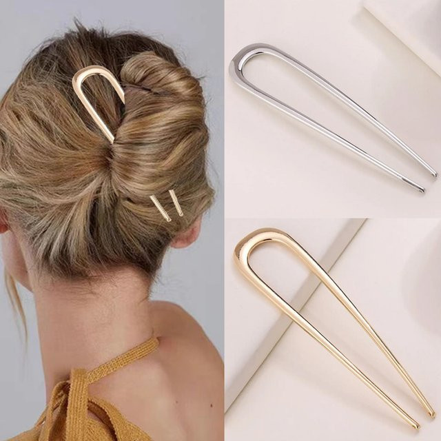 DDZST Haarnadel U-förmig, Metall, Damen - Bild 1