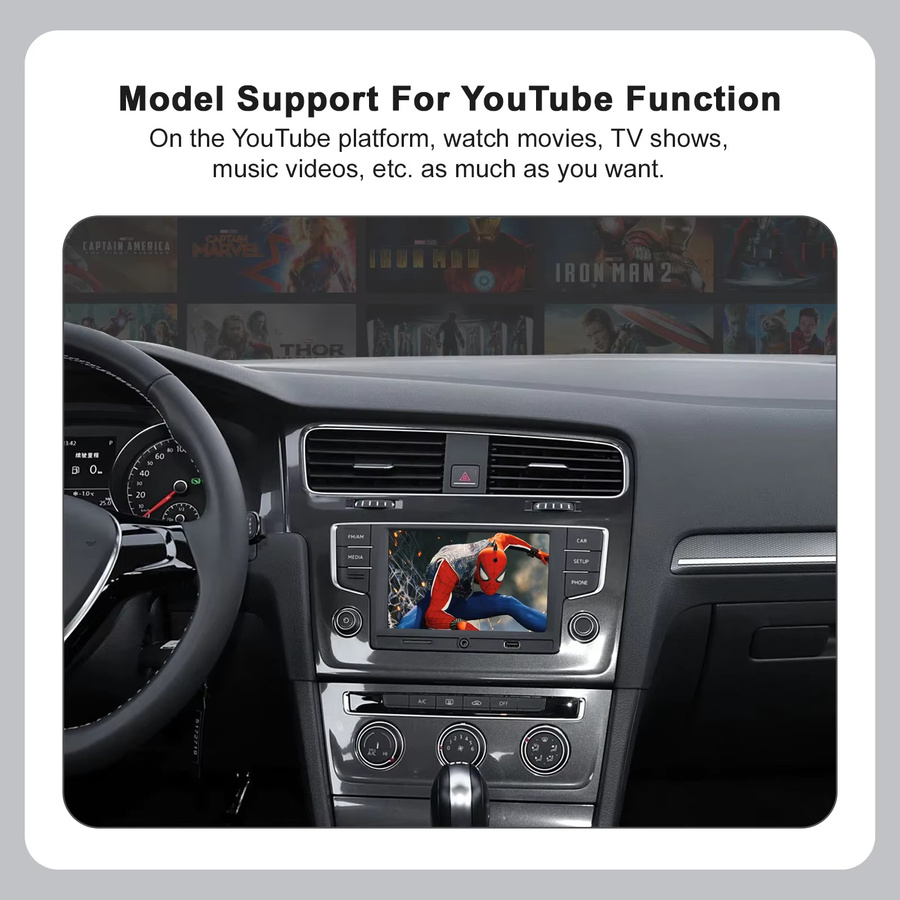 Drahtloses CarPlay und Android Auto Interface Modul für VW Volkswagen Skoda Octavia A5 Golf 7 Polo Passat B8 mit Mirror Link und MIB/MIB2 Unterstützung - Bild 5