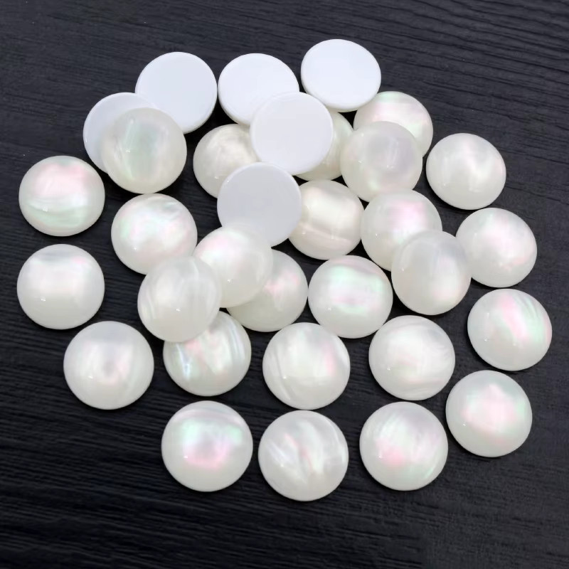 Wadsfred Harz Cabochons Cameo, Schwarz Weiß, 8mm 10mm 12mm, Unisex - Bild 1