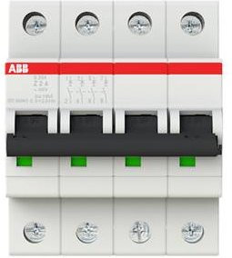 ABB S204-Z2 Leitungsschutzschalter 2A 400V MCB Weiß - Bild 1