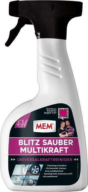 MEM Blitz Sauber Multikraft Reiniger 500 ml in Transparent und Weiß - Bild 1