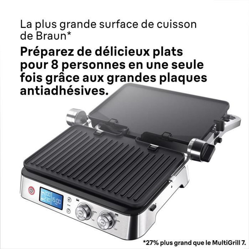 Braun Multigrill CG 9040 Kontaktgrill in Schwarz und Edelstahl - Bild 4