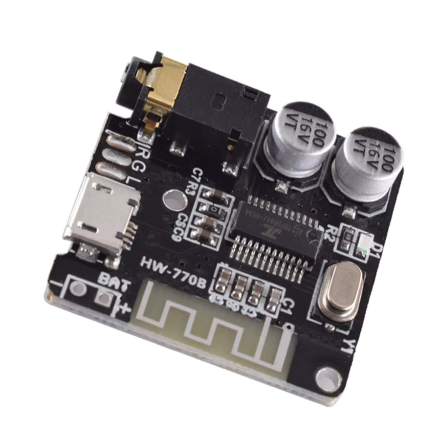 Alloet VHM314 Bluetooth 5.0 und WiFi Audio Empfänger Modul mit MP3 Decoder und Aux-Eingang, Schwarz - Bild 4