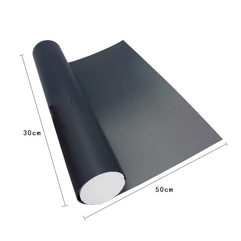 OUYUANSU Staubdichte PVC Seitenabdeckung für Desktop-Computer-Gehäuse zur Wärmeableitung und Belüftung, Schwarz, B/H: 30 x 50 cm und 50 x 50 cm - Bild 3