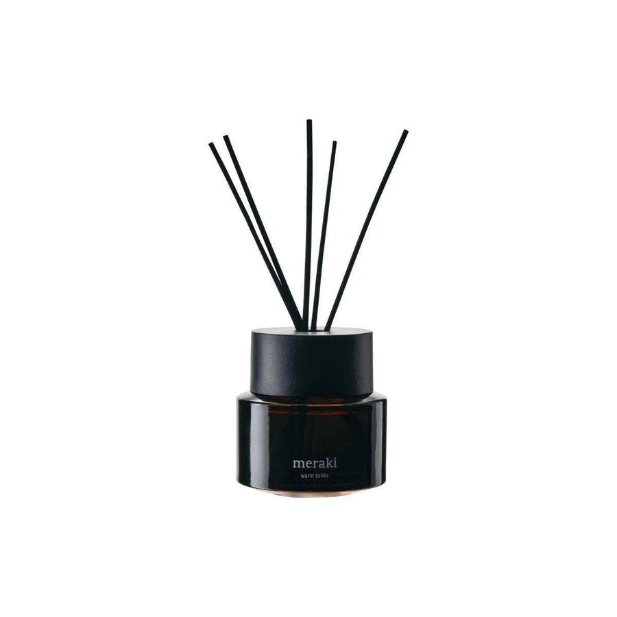 Meraki Reed Diffuser Duftstäbchen Warm Tonka mit Zitrusfrüchten, Rose, Zimt und Lavendel - Bild 1