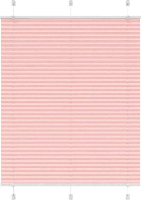 vidaXL Plissee Rosa semi-transparent aus Polyester B: 105 cm, H: 100 cm - Bild 1