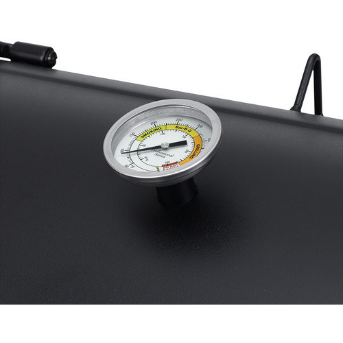 TEPRO Holzkohlegrill Berkeley in Schwarz mit Deckel, Thermometer und Rollen, Grillrostfläche je 21,5 x 44 cm - Bild 3