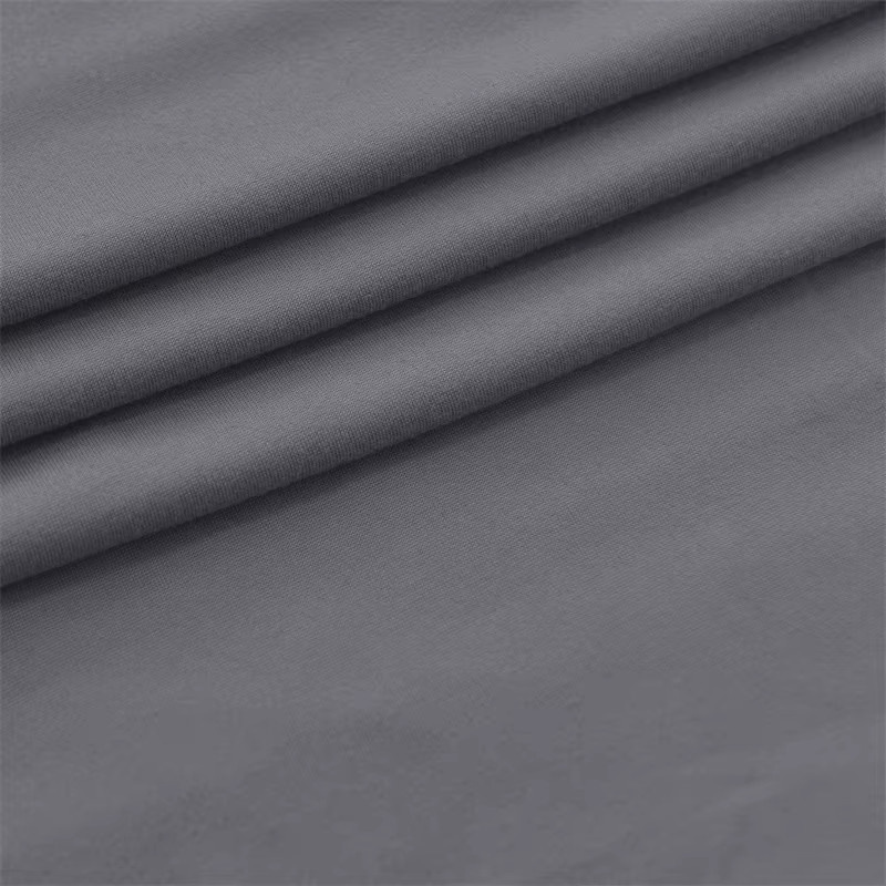 WANERQU Spandex Stretch Ottoman Hockerbezug für quadratische Fußhocker, abnehmbarer Pouf-Bezug in Rot und Grau - Bild 3