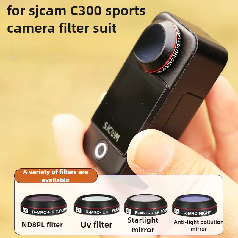 SJCAM C300 Filter Kit ND und CPL Objektivfilter für Action Cameras in Schwarz - Bild 2