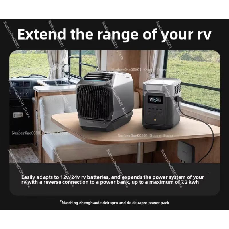 EcoFlow 800W 3-in-1 DC-DC-Ladegerät für Kraftwerke in Schwarz - Bild 3
