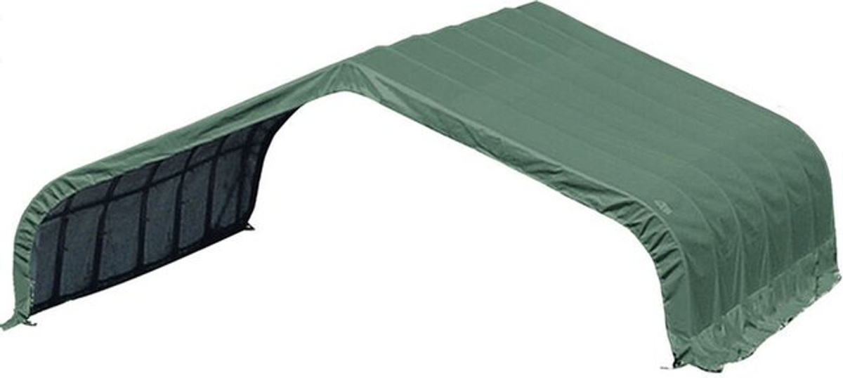 ShelterLogic Run-In-Shed Weideunterstand in Grün und Grau, B/T/H: 670 x 730 x 380 cm - Bild 6
