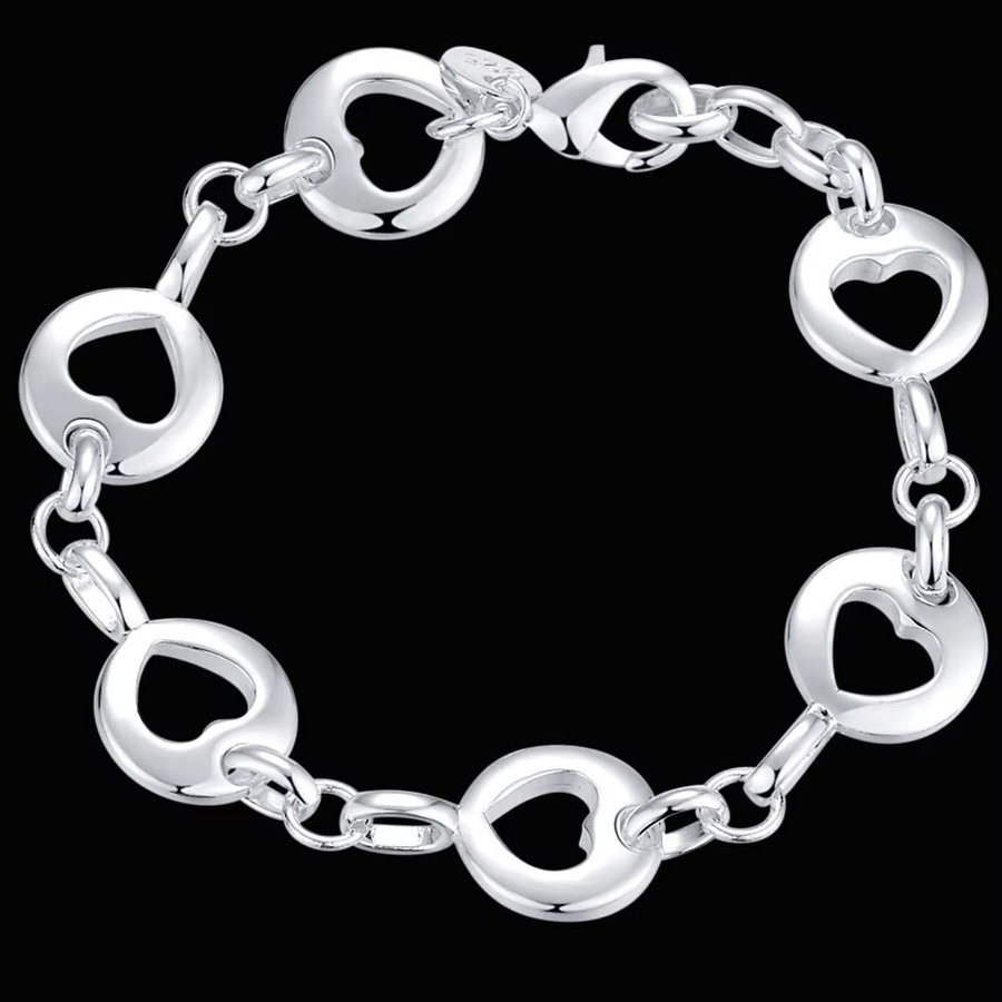Armband 925 Silber, Herz, Unisex - Bild 3