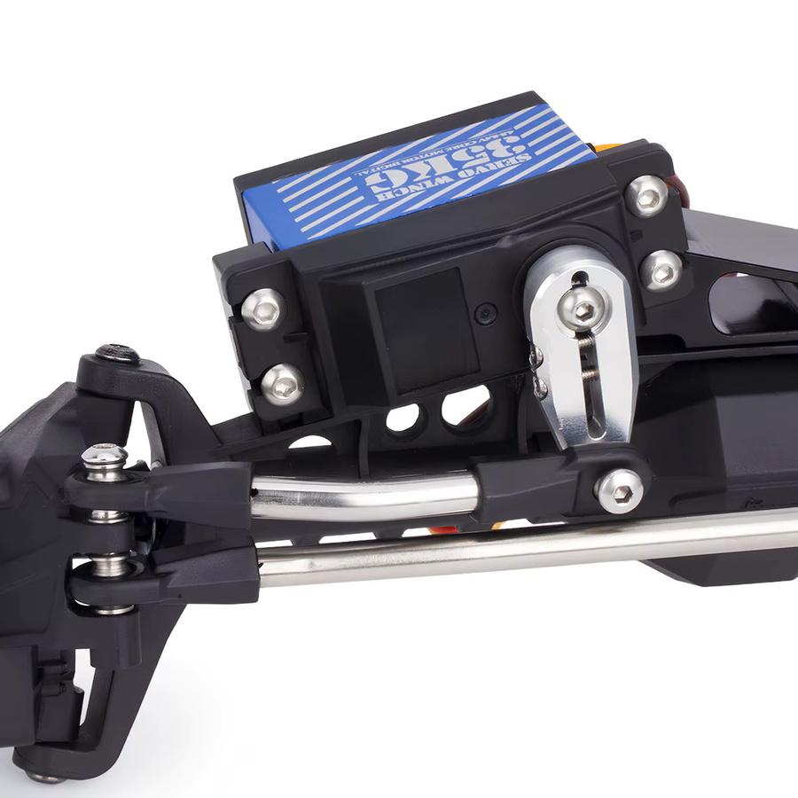 Fimonda CNC-Aluminium-Axial-Capra-Upgrade-Kit, 3-in-1-Leistungsbatterie und Servohalterung, Lenkgestänge, 1/10 Crawler, Metall - Bild 3