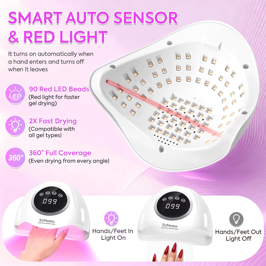 DianaBeauty UV-LED-Nagellampe, 90 LEDs, 380 W - Bild 2