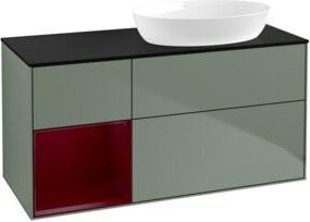 V&B Waschtischunterschrank Finion in Platinbraun matt lackiert, Breite: 120 cm, Tiefe: 50,1 cm, Höhe: 50,1 cm - Bild 1