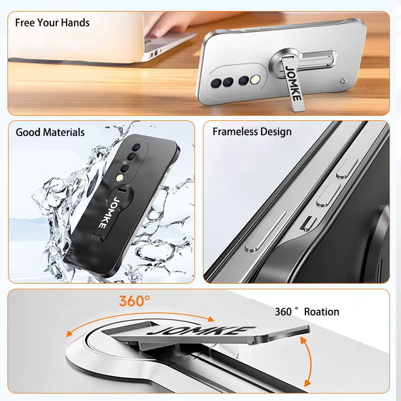 Fudusaidman Stoßfeste 360 Grad Drehbare Handyhülle für Honor Magic 6 Pro 7 Lite X9C Matt Schwarz und Blau - Bild 3