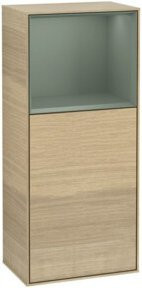 V&B Finion Seitenschrank für das Badezimmer mit LED-Beleuchtung und Glaselementen, B/H: 41,8 x 93,6 cm - Bild 1