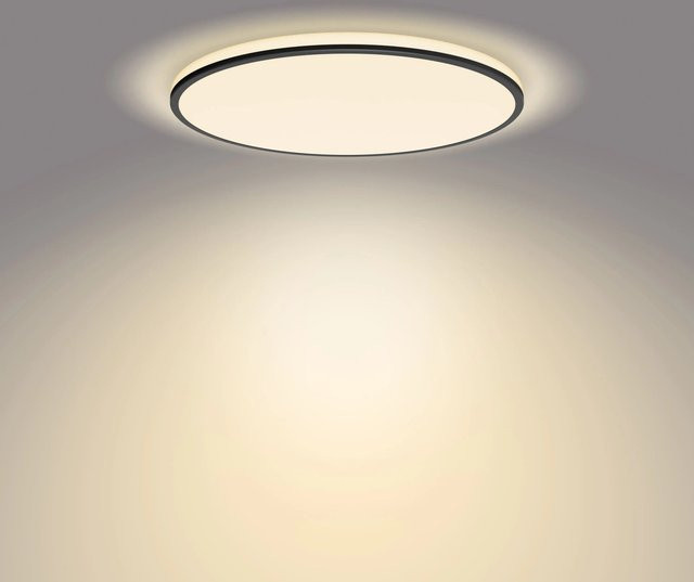Philips LED-Deckenleuchte Ozziet SceneSwitch Schwarz rund mit 2300 Lumen - Bild 1