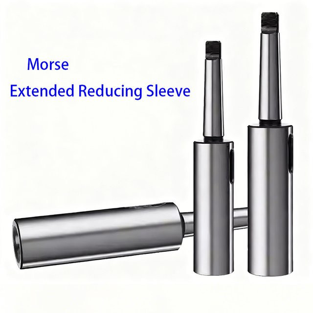 Morsekegel-Schaft Set mit verlängerter Reduzierhülse, Spiralbohrer und Verlängerungsstange in Silber (Nr. 1-Nr. 6) für Werkzeugmaschinen - Bild 1