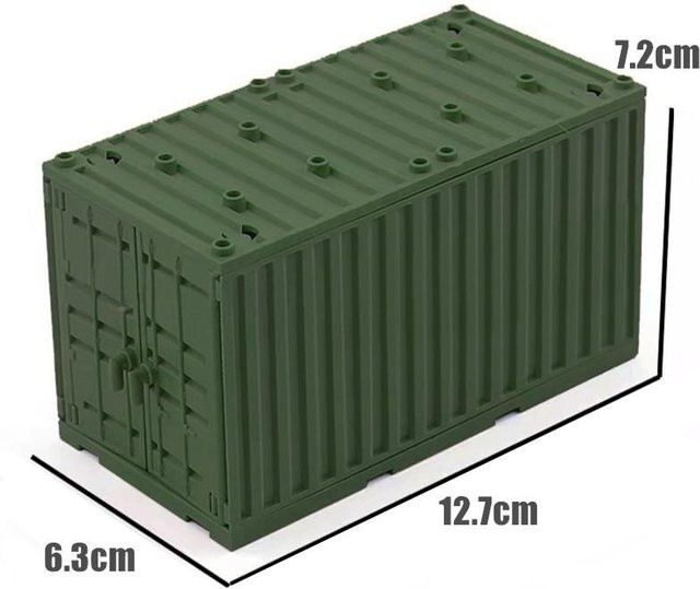MOC Militärcontainer Bausteine, Fahrzeuge, ab 3 Jahre - Bild 1