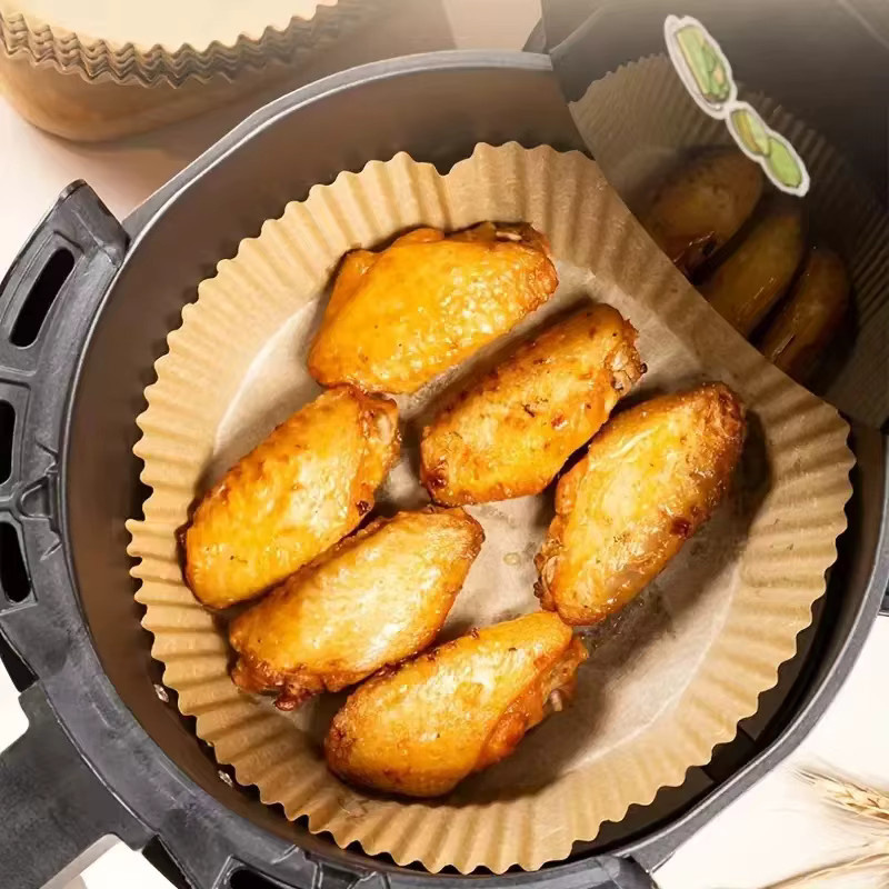 Kitchya Einweg Backpapier Liner für Heißluftfritteusen in Braun - Bild 3