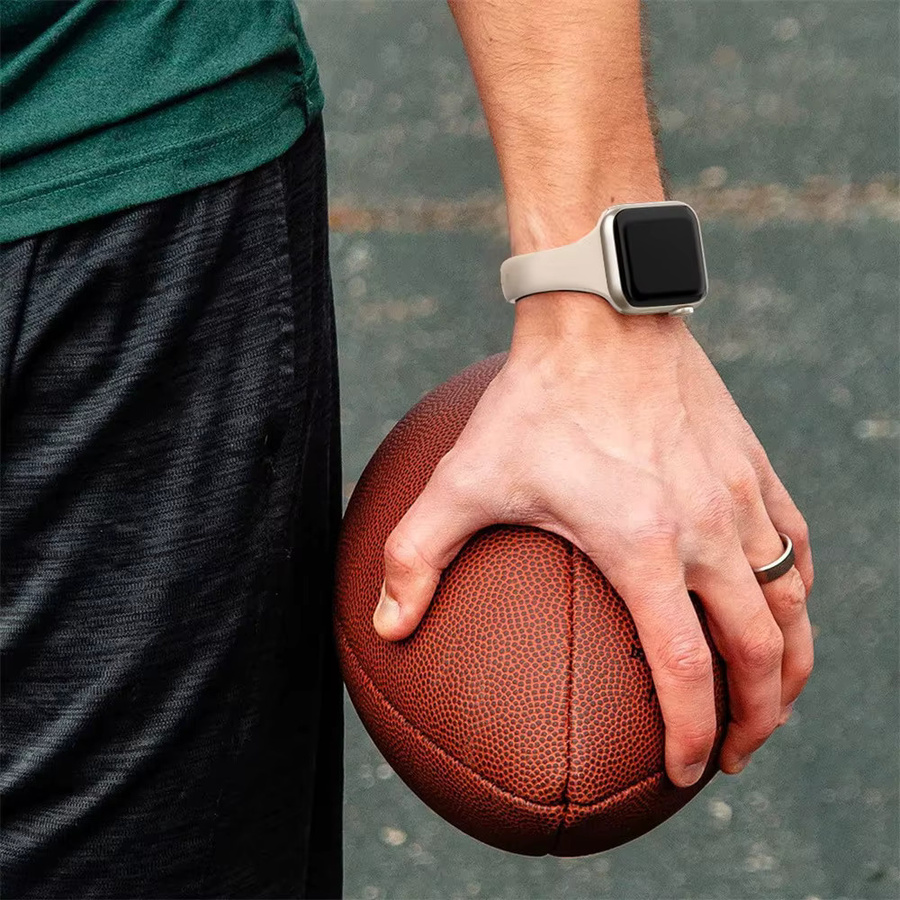 Sport-Silikonband für Apple Watch, Weiß, Unisex - Bild 2