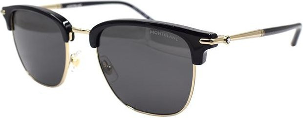 Montblanc MB0242S Sonnenbrille, Browline, Herren, Vollrand, grau, schwarz - Bild 1