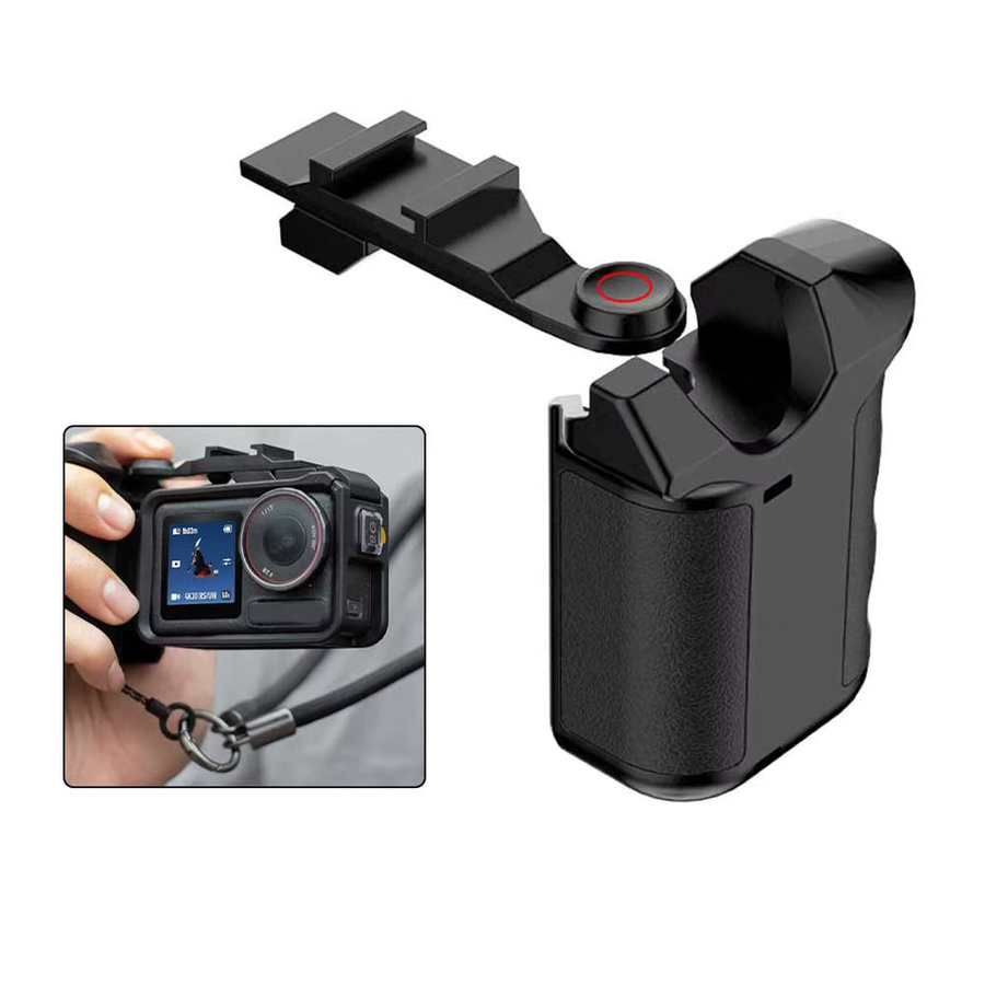 CoverJoy Kameragriff für DJI Osmo Action 6, 5Pro, 4 und 3 mit Auslöser in Schwarz - Bild 5